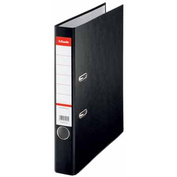 Esselte classeur à levier en carton ft A4, dos de 5 cm, noir
