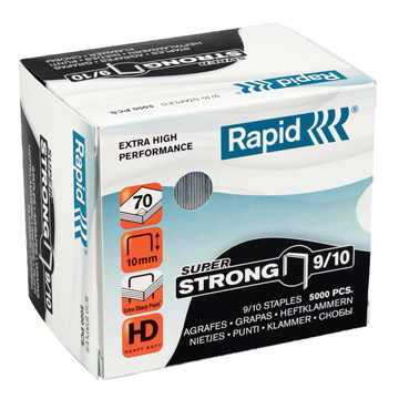 Agrafes Rapid SuperStrong 9/10, galvanisé, boîte de 5000 pcs