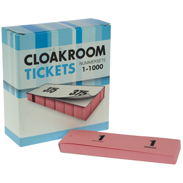 Blocs numérotés / carnets pour vestiaire rose