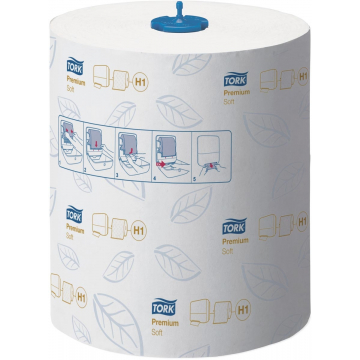 Tork Premium Matic® zachte handdoekrol, 2-laags, systeem H1, wit