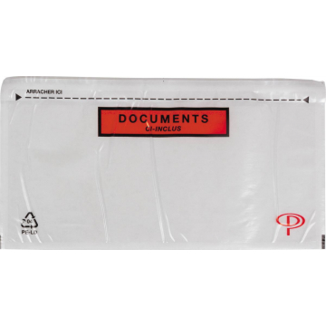 Pergamy documentmapje transparant, Ft DL: 225 x 115 mm, doos van 100 stuks