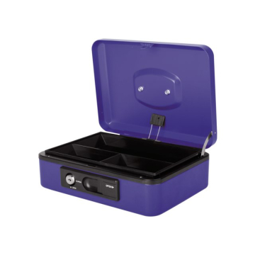 Geldkist Pavo Deluxe 250x180x90mm blauw