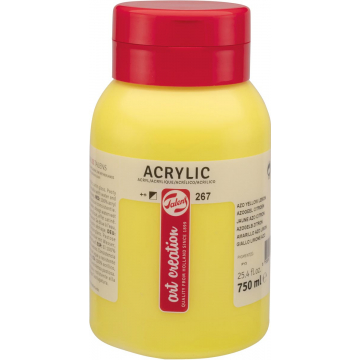 Talens Art Creation acrylverf flacon van 750 ml, azogeel citroen