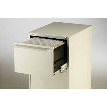 Bisley classeur dossiers, ft 71,1 x 47 x 62,2 cm (h x l x p), 2 tiroirs, gris