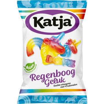 Katja snoep Regenboog Geluk, zak van 250 g