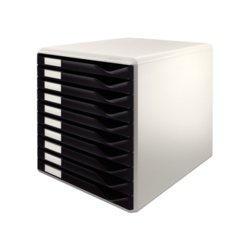 Module de classement Leitz A4 10 tiroirs noir/blanc