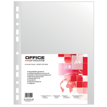 Office products showtas, A4, 45 microns, pak van 100 stuks