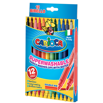 Carioca feutre bi-pointe Birello Superwashable 12 feutres