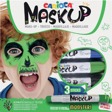 Carioca maquillagestiften Mask Up Monster, doos met 3 stiften