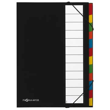 Pagna trieur pour ft A4, 12 compartiments, noir