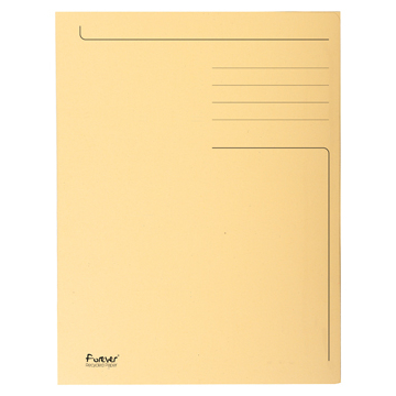 Exacompta chemise de classement Foldyne pour ft A4 ivoire, paquet de 50 pièces