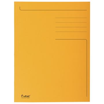 Exacompta chemise de classement Foldyne ft 24 x 32 cm (pour ft A4), orange, boîte de 50 pièces