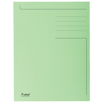Exacompta chemise de classement Foldyne ft 24 x 32 cm (pour ft A4), vert clair, paquet de 50 pièces