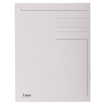 Exacompta chemise de classement Foldyne ft 24 x 32 cm (pour ft A4), gris clair, paquet de 50 pièces