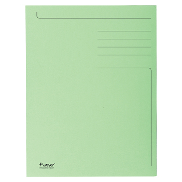 Exacompta chemise de classement Foldyne, ft 23,7 x 34,7 cm (pour ft folio), vert clair, boîte de 50 pi...