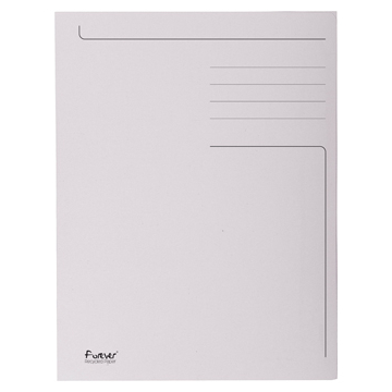 Exacompta chemise de classement Foldyne ft 24 x 35 cm (pour ft folio), gris clair, paquet de 50 pièces