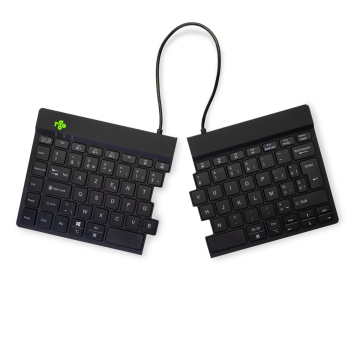 R-Go Split Break ergonomisch Bluetooth toetsenbord, azerty, zwart