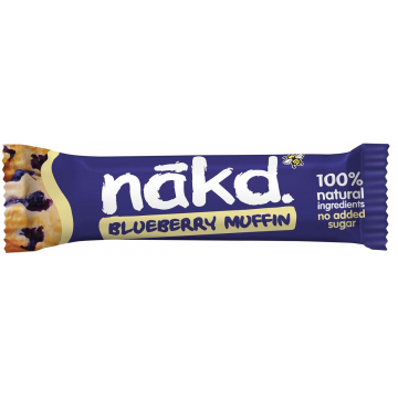 Nakd Blueberry Muffin, reep van 35 gr, pak van 18 stuks