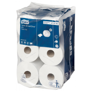 Tork toiletpapier Mini, 2-laags, 111 meter, systeem T9, pak van 12 rollen