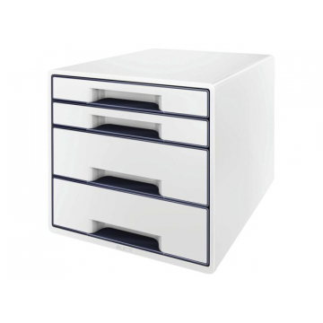 Ladenblok Leitz WOW 4 laden wit/grijs
