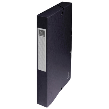 Exacompta boîte de classement Exabox noir, dos de 4 cm