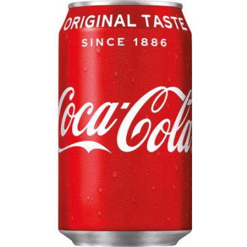 Coca-Cola frisdrank, fat blik van 33 cl, pak van 24 stuks