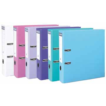 Exacompta Classeur à levier Prem'Touch pour ft A4+, dos de 5 cm, couleurs assorties trend