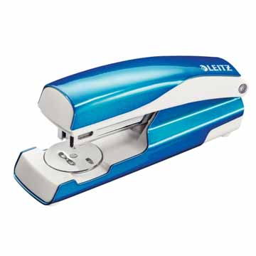 Leitz NeXXt WOW 5502 agrafeuse, bleu métallisé, sous blister