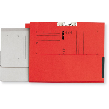 Arnato verzamelmap met 1 soufflet en tabrand, ft A4, rood, doos van 100 stuks