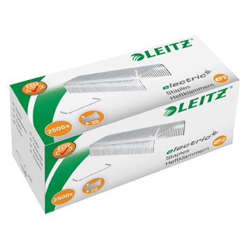Leitz Agrafes E2 pour agrafeuses électriques, boîte de 2500 agrafes