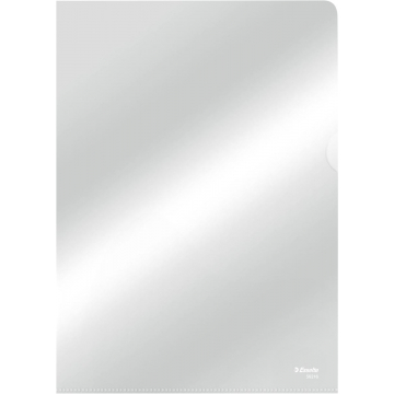 Esselte L-map, copy safe, glashelder, A4, 105 micron, pak van 10 stuks, transparant