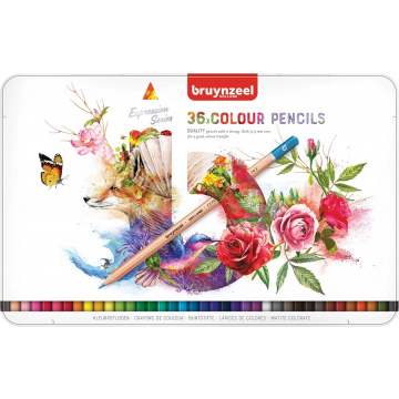 Bruynzeel crayons de couleur, boîte de 36 pièces