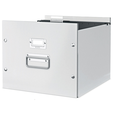 Leitz Boîte pour dossiers suspendus Click & Store blanc