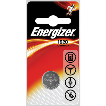 Energizer pile bouton CR1620, sous blister