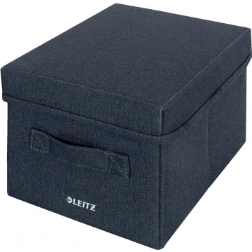 Leitz stoffen opbergdoos, klein, grijs, set van 2 stuks