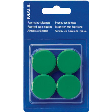 Maul magneet MAULsolid, diameter 38 mm, groen, blister van 8 stuks