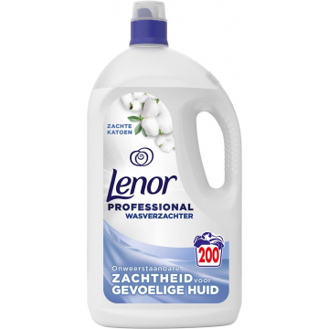Lenor Professional wasverzachter Soft Cotton, flacon van 4 liter