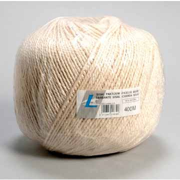Corde sisal triple fil, bobine de 2.500 g, +/- 375 m