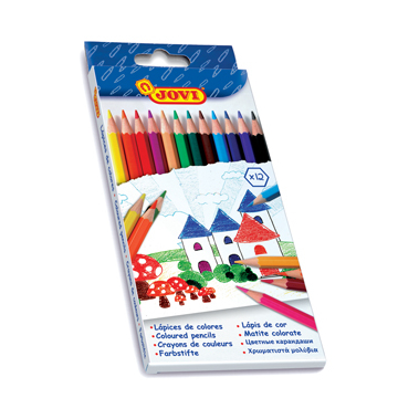 Jovi crayon de couleur 12 crayons