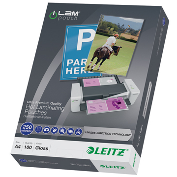Leitz étuis à plastifier Ilam ft A4, 2 x 250 microns, (500 microns), paquet de 100 pièces