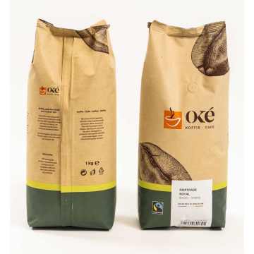 OKE KOFFIE koffiebonen Fairtrade Royal, zak van 1 kg