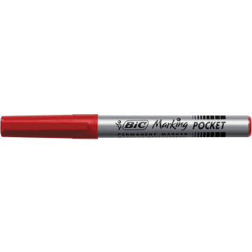 Bic permanent marker ECOlutions, schrijfbreedte 1,1 mm, fijne punt, rood