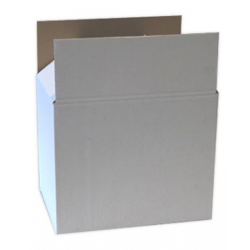 Verzenddoos, enkele golf, 4,5 mm, wit, ft 430 x 320 x 90 cm