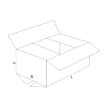 Verzenddoos, enkele golf, 4,5 mm, bruin, ft 305 x 220 x 60 cm