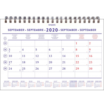 Brepols maandkalender, 2020 