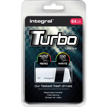 Integral Turbo USB 3.0 stick, 64 GB