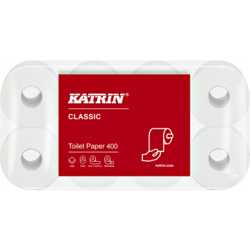 Toiletpapier Katrin 2laags 400vel 48rollen wit