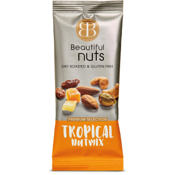 Beautiful Nuts noten, zakje van 50 g, Tropical Mix