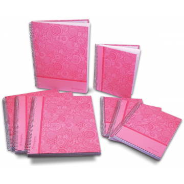 Pergamy Mandala notitieboek ft A4, geruit 5 mm, roze