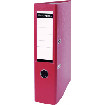 Pergamy ordner, voor ft A4, uit PP en papier, rug van 7,5 cm, burgundy